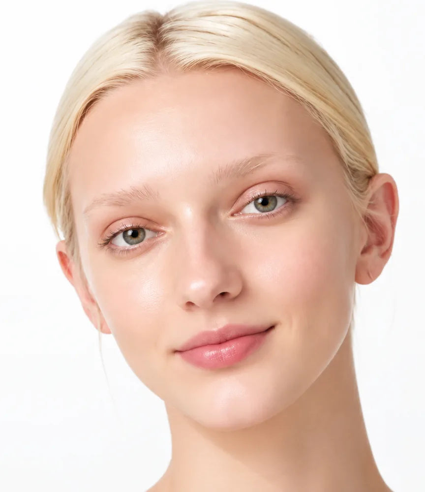 Fresh hydrated skin after the facial massage routine